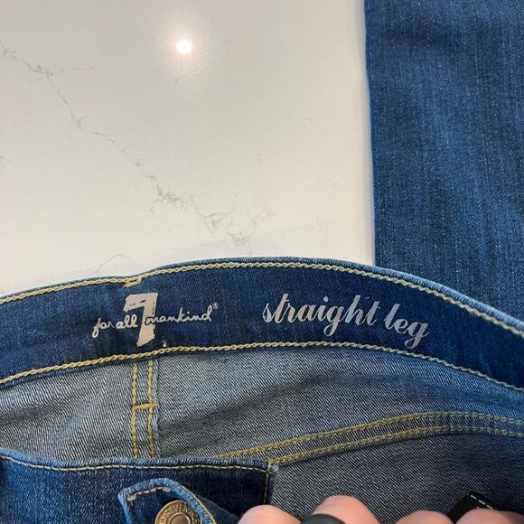 7 for all mankind Straight Leg Jeans Size 28 - Picture 5 of 10